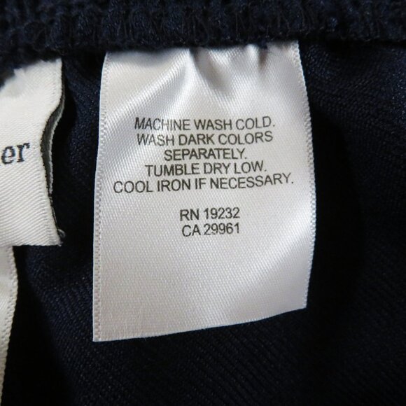 New! Alfred Dunner Classics 16 SHORT Navy Blue Solid - Picture 6 of 6